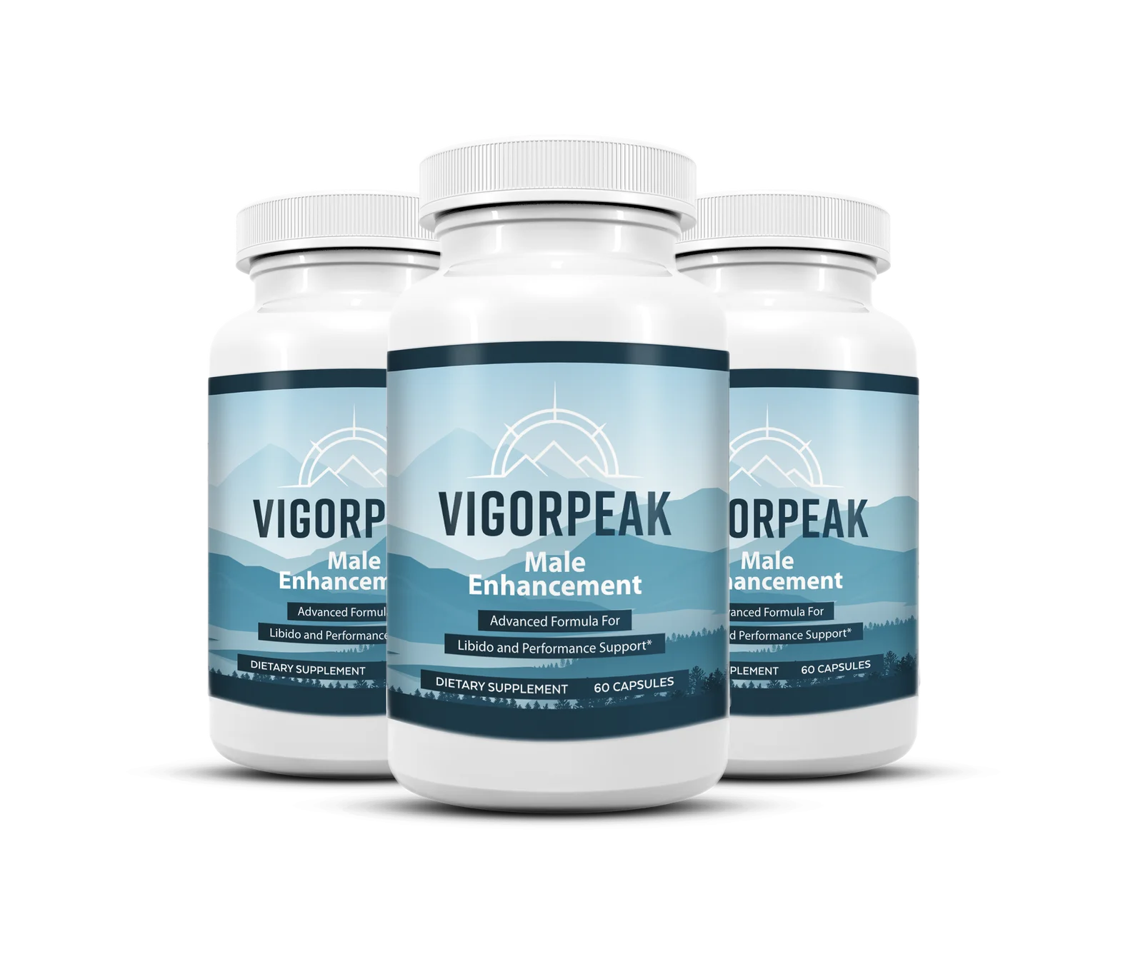 Three bottles of Vigor Peak Male Enhancement - 90 day supply